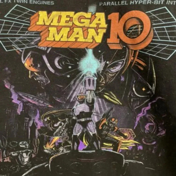 Mega Man Mega Man 10 Black Adult T-Shirt. Size XL. new no Tag - Picture 5 of 6